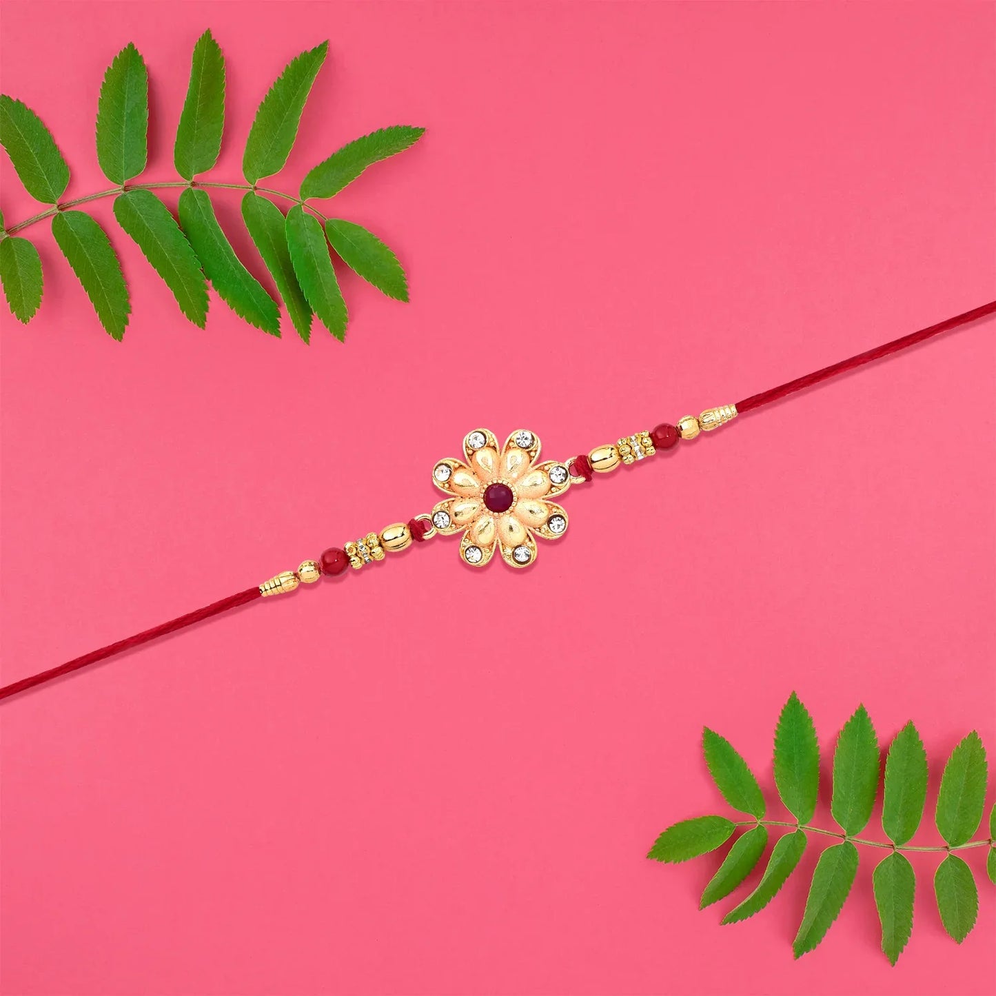 Designer Golden Rakhi - warehousetech13