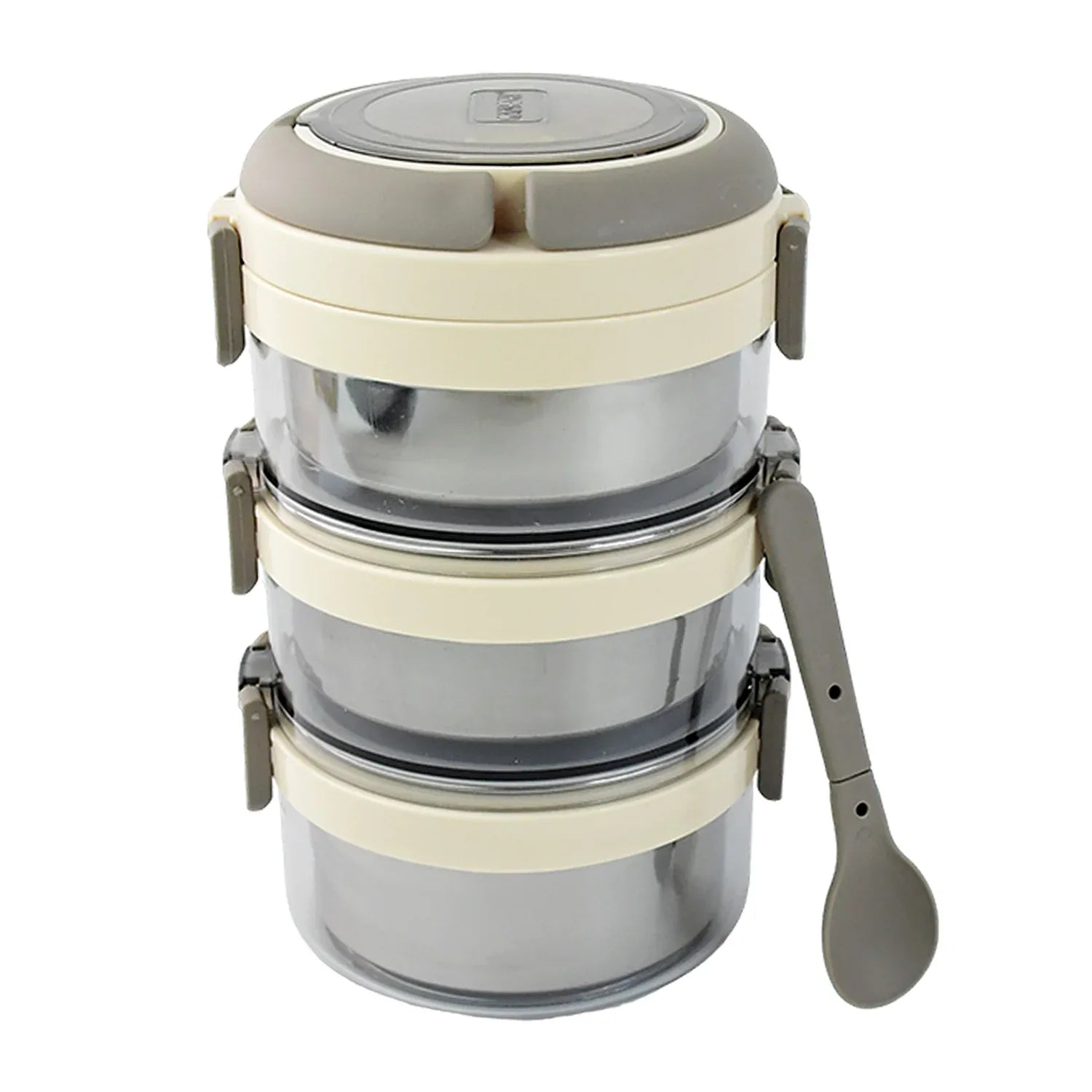 Ganesh Steko-3 Triple Layer Stainless Steel Insulated Lunch Box Set - warehousetech13