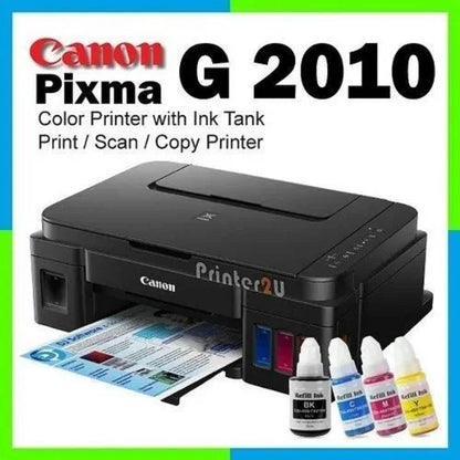 Canon PIXMA MegaTank G2010 All-in-One Ink Tank Colour Printer (Black) - warehousetech13