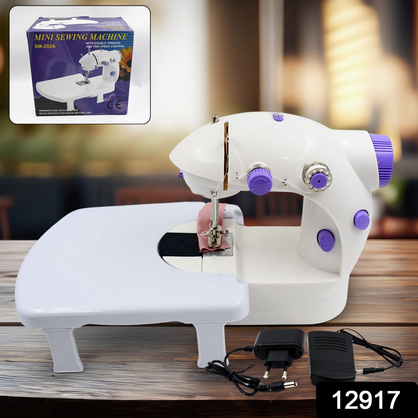 Portable Electric Sewing Machine for Home Tailoring | With Extension Table, Foot Pedal & Adapter | Mini Silai Stitching Machine