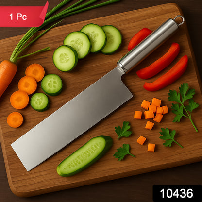 Professional-grade Stainless Steel Vegetable Cleaver Knife 1 Pc - warehousetech13
