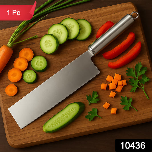 Professional-grade Stainless Steel Vegetable Cleaver Knife 1 Pc - warehousetech13