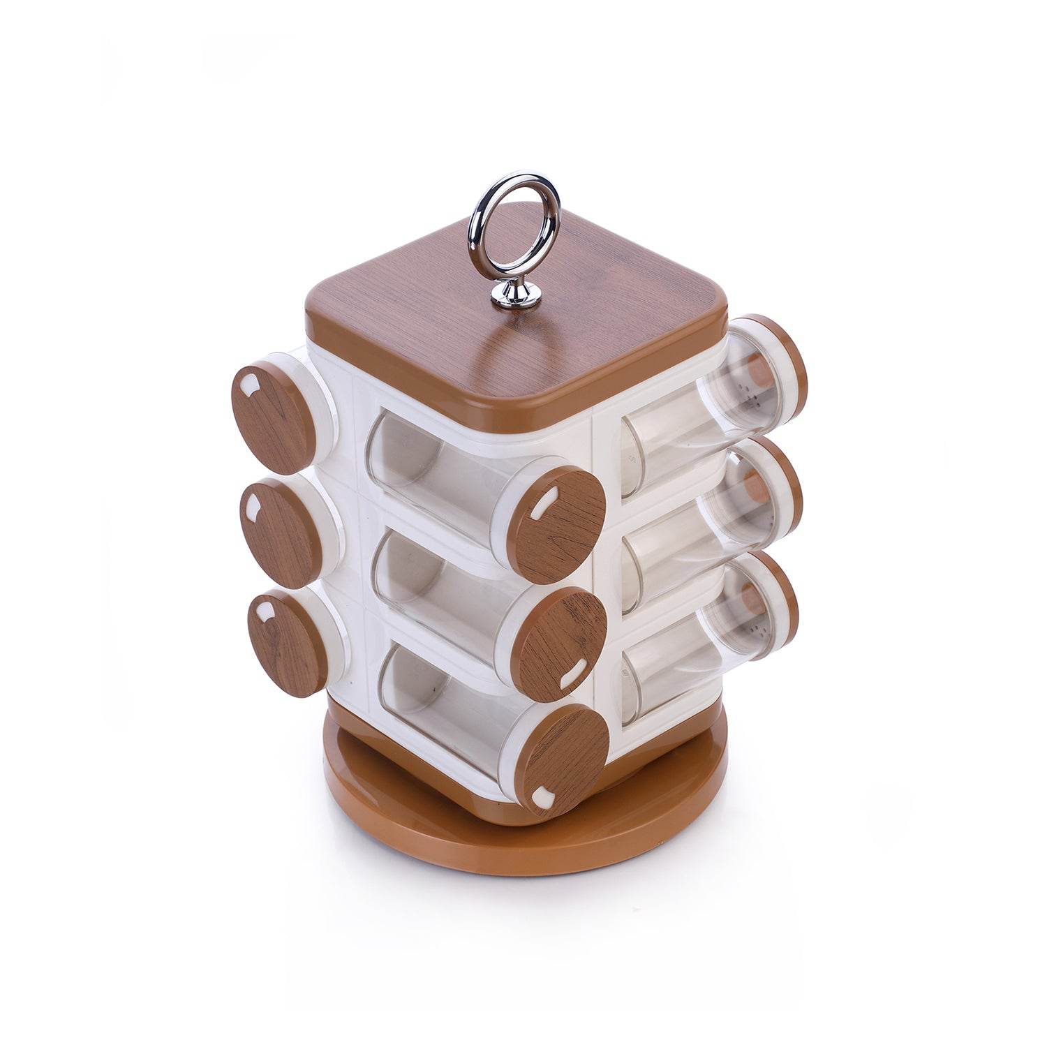 Ganesh 12-jar Revolving Spice Rack Masala Box - warehousetech13