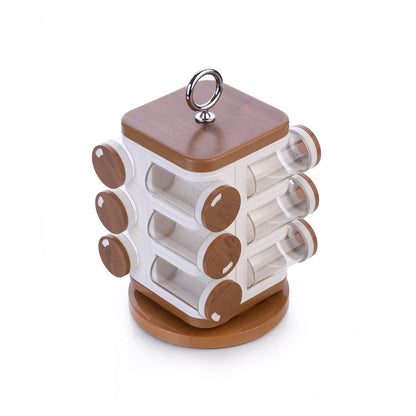 Ganesh 12-jar Revolving Spice Rack Masala Box - warehousetech13