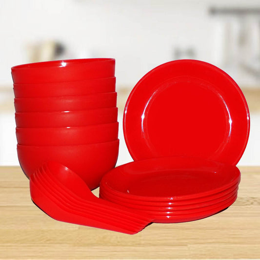 Soup Bowl Set With Spoon And Saucer - 18 Pcs - warehousetech13