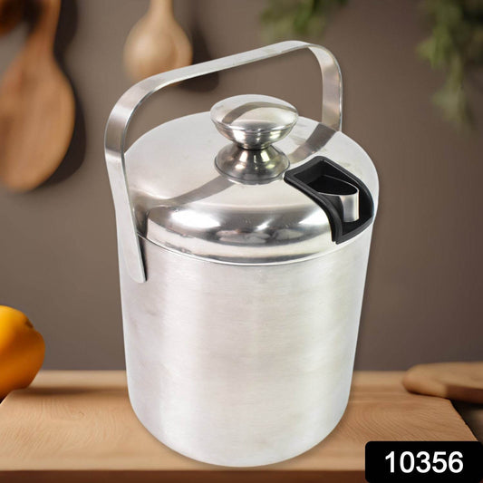 Stainless Steel Ice Buckets With Lid (1.3 Liters Approx) - warehousetech13