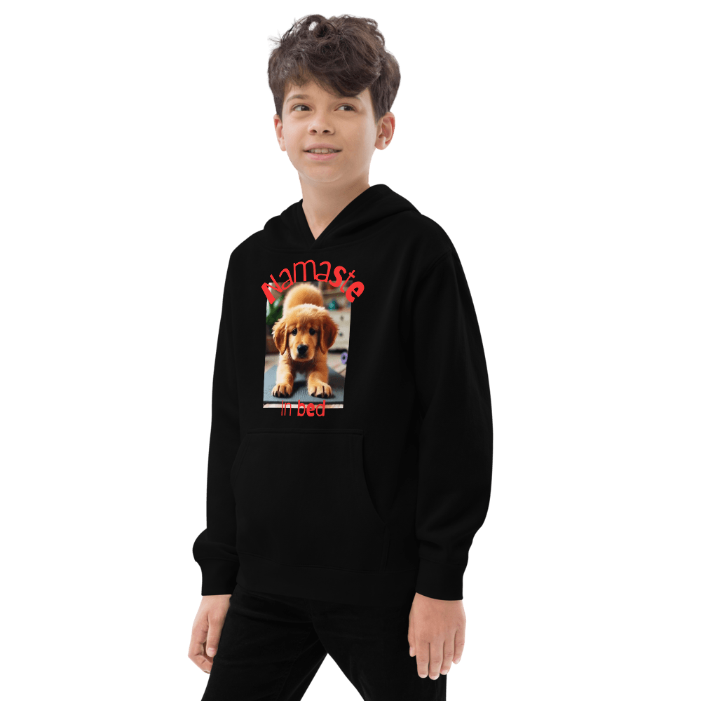 Namaste in Bed Youth Hoodies - warehousetech13