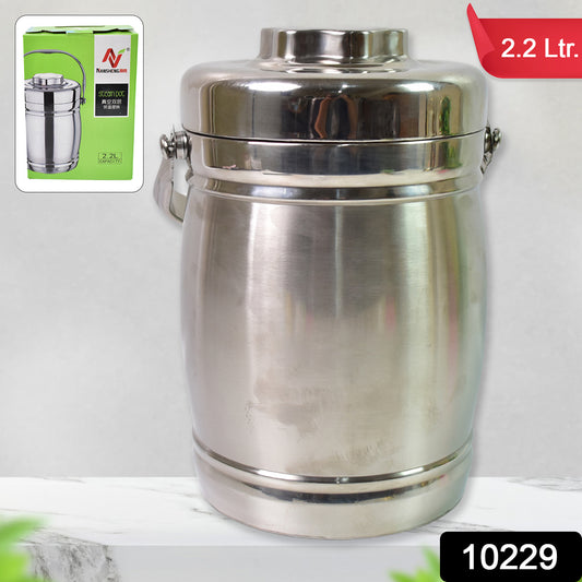 Stainless Steel Lunch Box Insulated Lunch Box Double Vacuumlayer (2.2 Ltr.) - warehousetech13