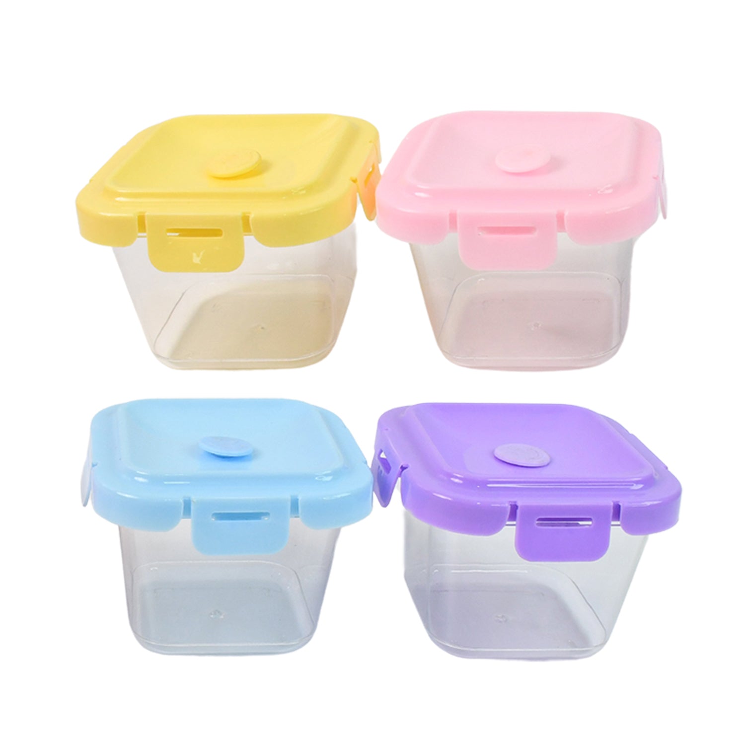 Plastic Food Storage Containers With Lid (4 Pcs Set 500 Ml) - warehousetech13