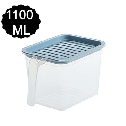 Air Tight Unbreakable Big Size 1100 Ml Square Shape Kitchen Storage Container (Set Of 6) - warehousetech13