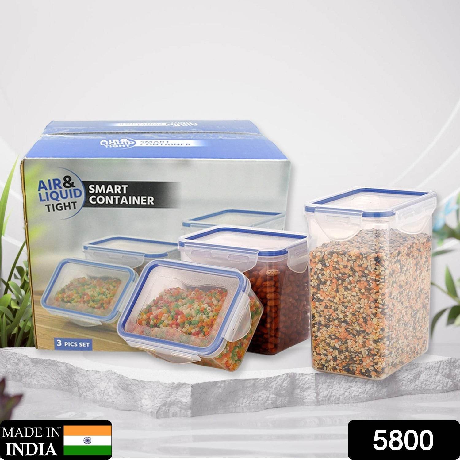 Classics Rectangular Plastic Airtight Food Storage Containers With Leak Proof Locking Lid Storage Container - warehousetech13