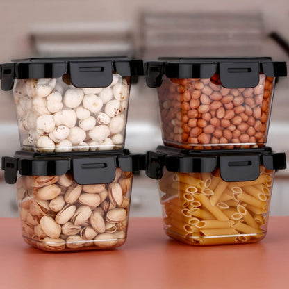 Plastic Food Storage Containers With Lid (4 Pcs Set 500 Ml) - warehousetech13