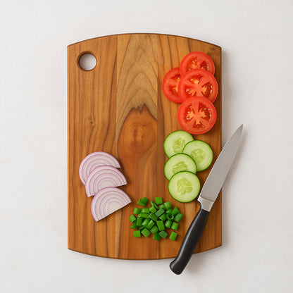 Supermom Premium Teak Wood Chopping Board For Kitchen (1 Pc) - warehousetech13