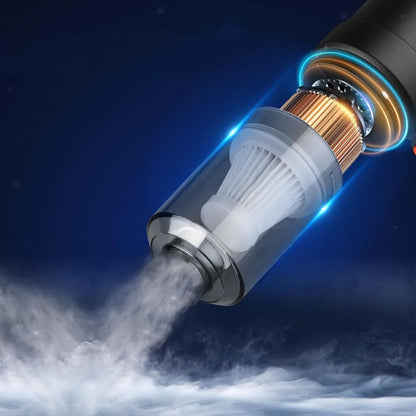 0390 Vacuum Cleaner Dust Collection 2 In 1 Car Vacuum Cleaner High-power Handheld Wireless Vacuum Cleaner Home Car Dual-use Portable Usb Rechargeable Mini Car Vacuum For Vehicle Home And Office - warehousetech13