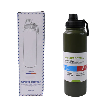 Stainless Steel Double Wall Vacuum-insulated Drink Water Bottle (1000 Ml Mix Color) - warehousetech13