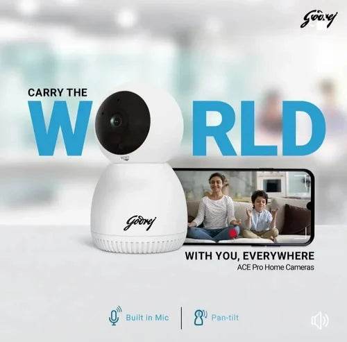 Godrej EVE PRO 5 Pan Tilt Smart WiFi Security Camera With 350 Degree - warehousetech13