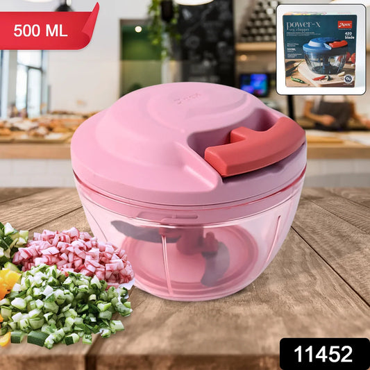 Triple Stainless Steel Blades And Hand-pull Vegetable Chopper(Power-x) - warehousetech13