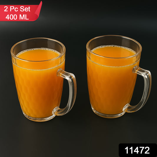 Mocktail Mug Glass (2 Pc Set 400 Ml) - warehousetech13