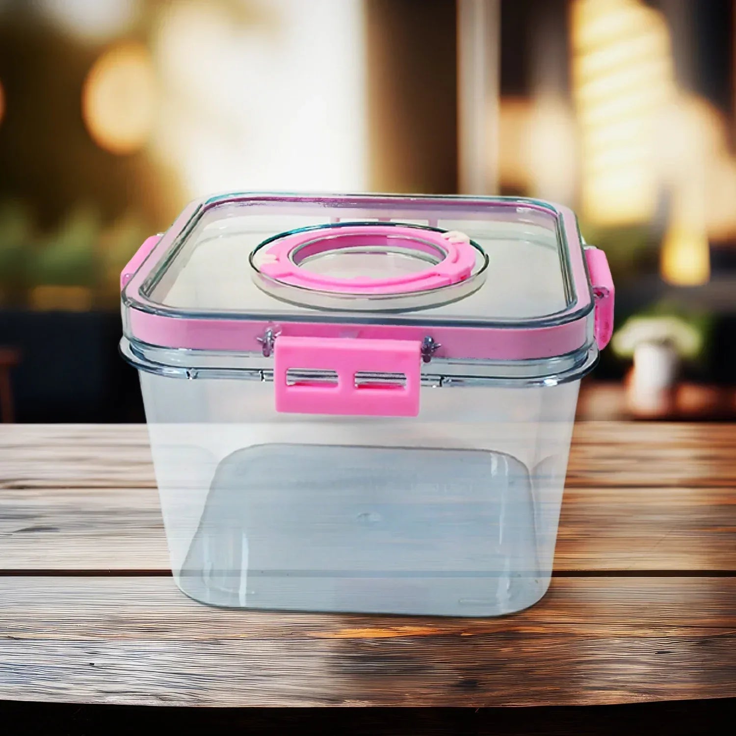 1400ml Clear Plastic Food Storage Container with Lid | Airtight, Stackable Fridge Box for Fruit, Leftovers & Meal Prep - warehousetech13