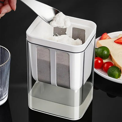 2 In 1 Multifunctional Yogurt Strainer With Storage Container 1400 Ml (1 Set) - warehousetech13