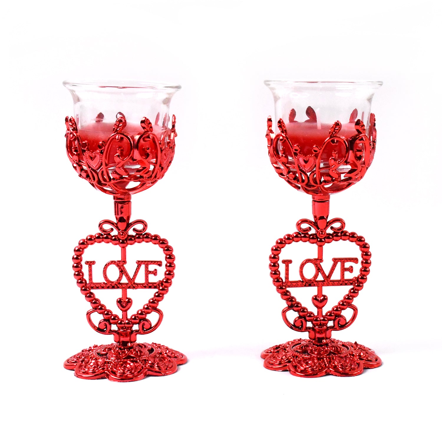 Tea Lights Holder Candle Stand (2 Pc Set) - warehousetech13