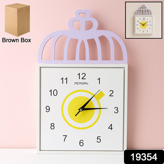 Decorative Square Wall Clock Battery Operated 1 Pc - warehousetech13