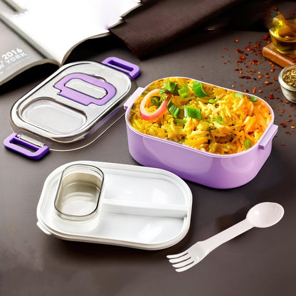 Multi-functional 1 Set Leakproof Lunch Box With Cutlery Tumbler - warehousetech13