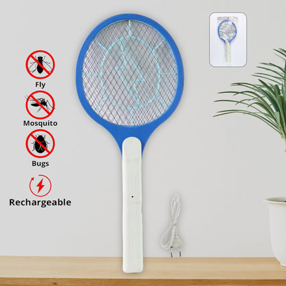 9108 Anti Mosquito Racquet Rechargeable Insect Killer Bat With Led Light - warehousetech13
