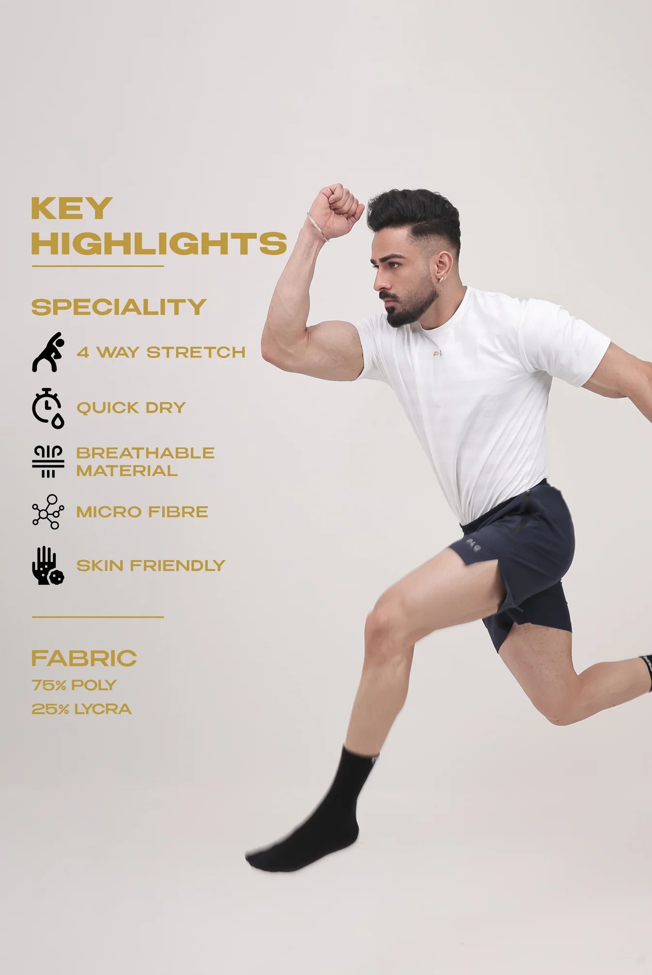 SPORTS / RUNNING SHORTS - Black / Grey / Navy