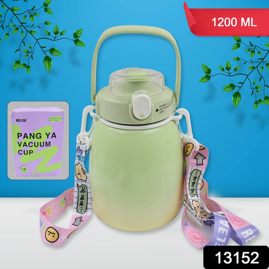 Stainless Steel Mug Bottle Vacuum Insulated Cup With Handle (1200 Ml) - warehousetech13