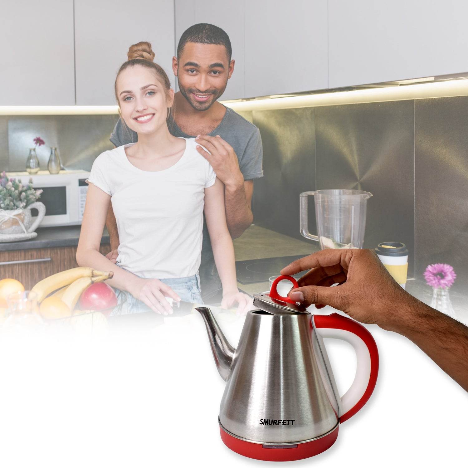 Stainless Steel Large Capacity Electric Kettle (1500w 1.5 Ltr.) - warehousetech13