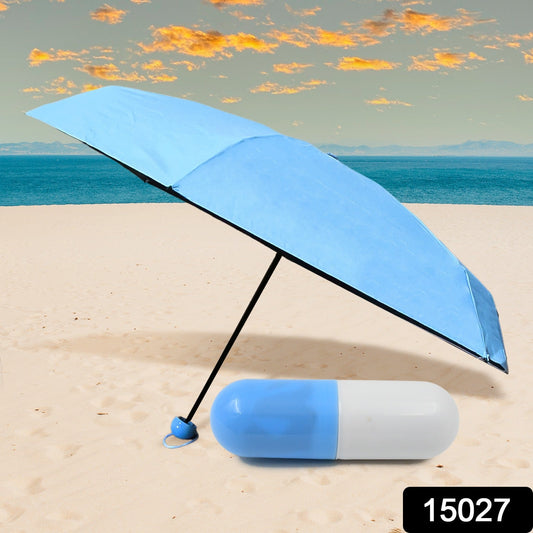 5 Fold Manual Open Umbrella With Capsule Case (1 Pc) - warehousetech13