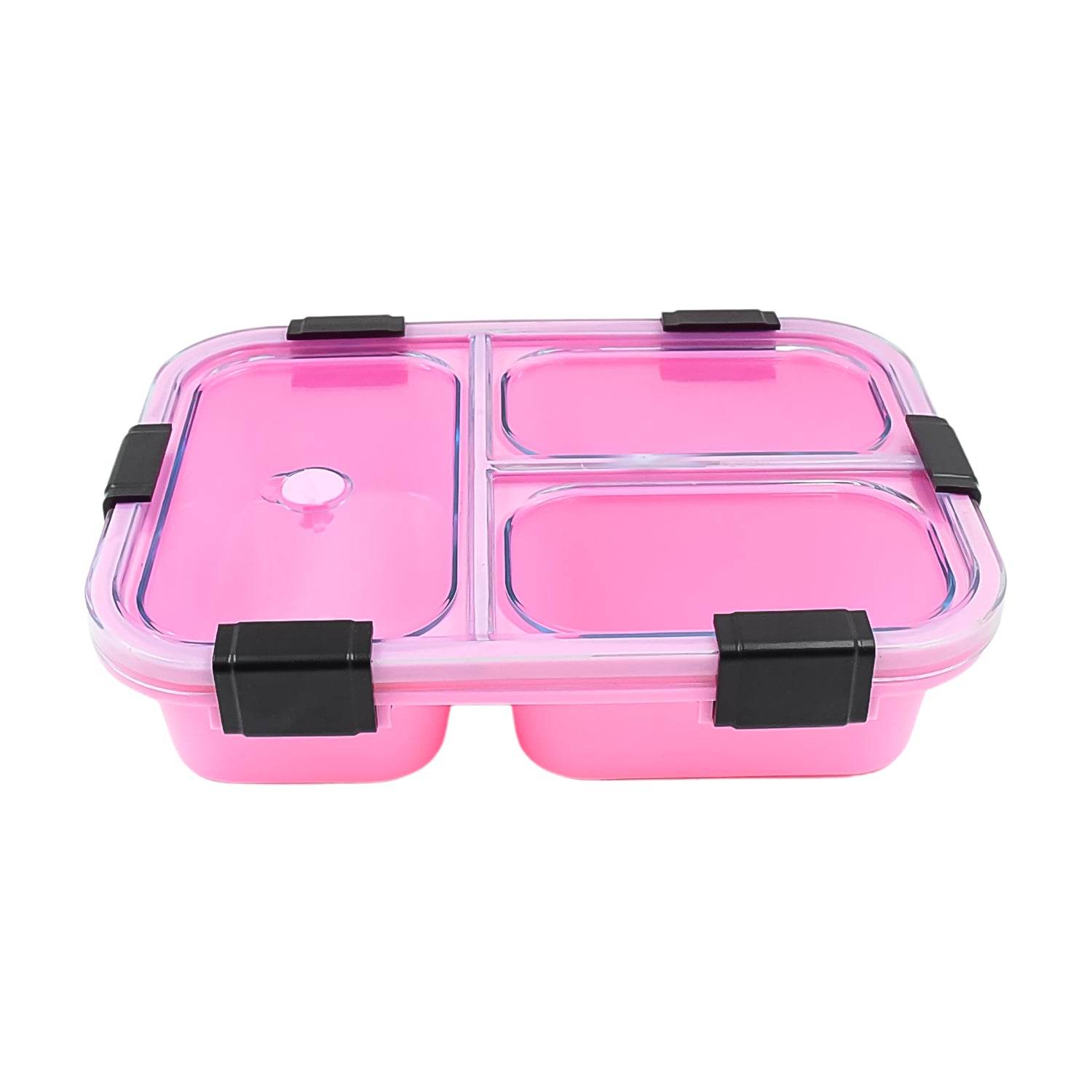 Plastic 3 Compartment Insulated Lunch Box Lunch Box (1 Pc) - warehousetech13