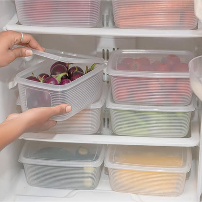 6 Pcs Multipurpose Plastic Food Storage Container Set - warehousetech13