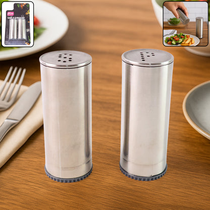 Stainless Steel Salt And Pepper Shaker Set (2 Pc) - warehousetech13