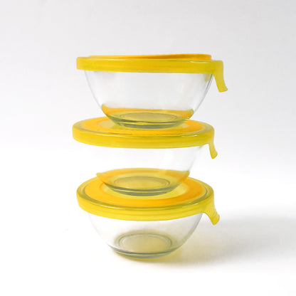 Dazzle Glass Bowl With Lids - warehousetech13