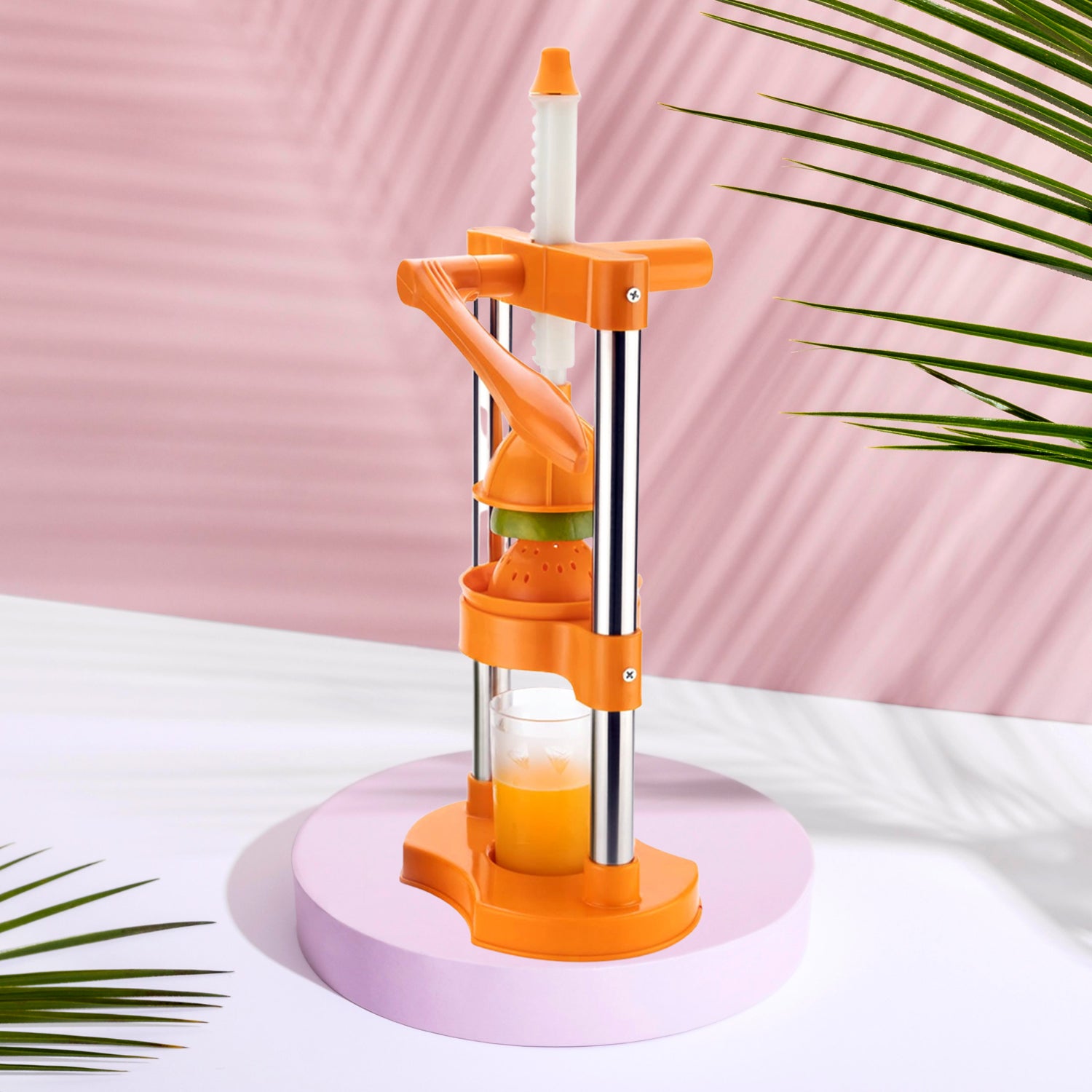 7128 Hand Pressure Juicer Manual Cold Press Juice Machine Instant Make Juice Squeezer Fruits Juicer Juice Maker Orange Juice Extractor For Fruits Vegetables Orange - warehousetech13