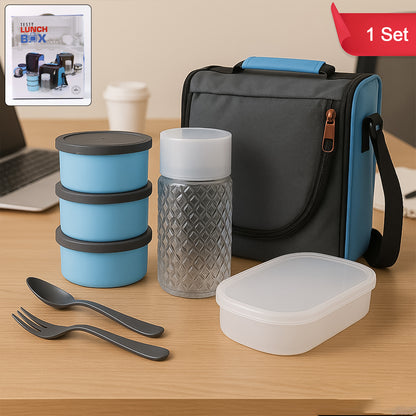 All In One Lunch Box With Fabric Bag For Office School Use - warehousetech13