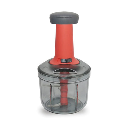 5901 Matte Finish Manual Hand Press Chopper For Kitchen Mini Handy Compact Chopper With 3 Blades For Effortlessly Chopping Vegetables Fruits For Your Kitchen. - warehousetech13