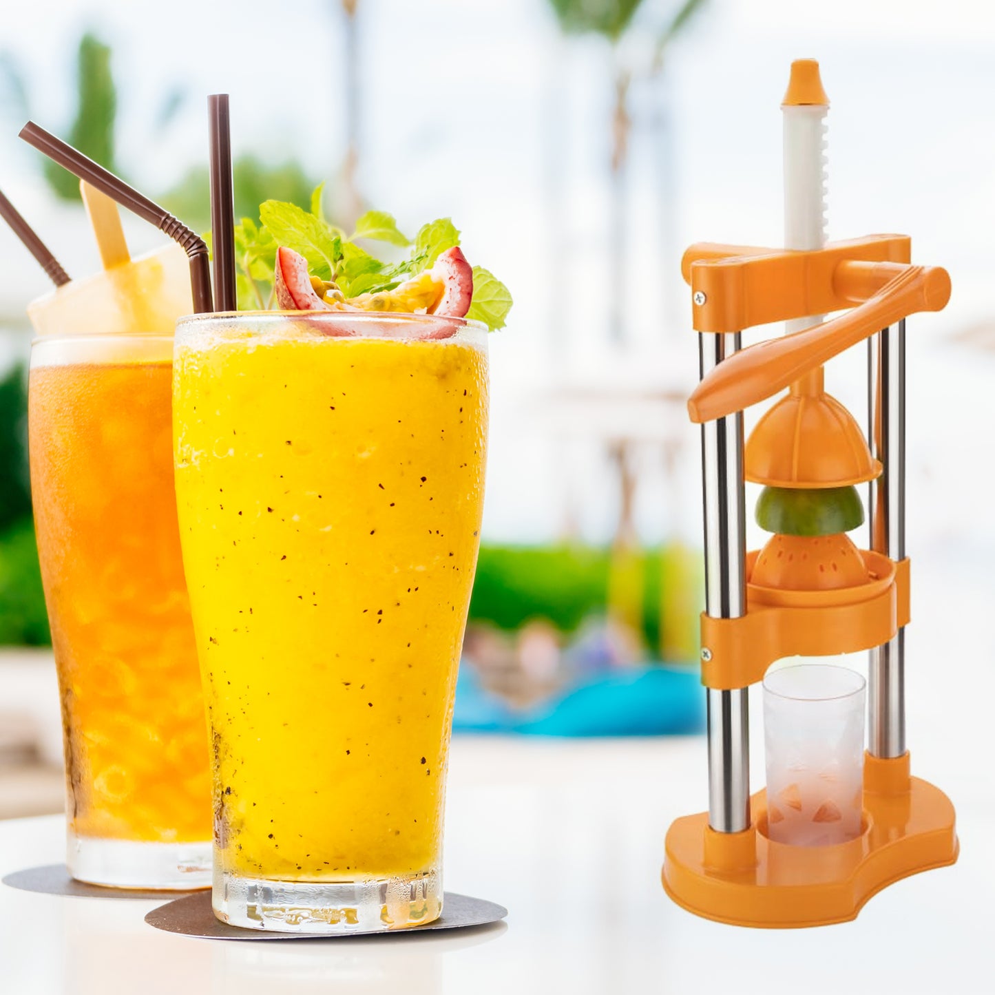 7128 Hand Pressure Juicer Manual Cold Press Juice Machine Instant Make Juice Squeezer Fruits Juicer Juice Maker Orange Juice Extractor For Fruits Vegetables Orange - warehousetech13