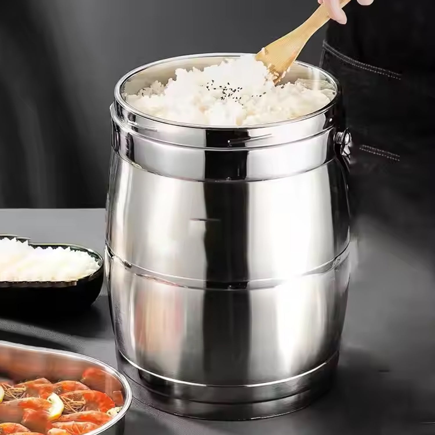 Stainless Steel Lunch Box Insulated Lunch Box Double Vacuumlayer (2.2 Ltr.) - warehousetech13