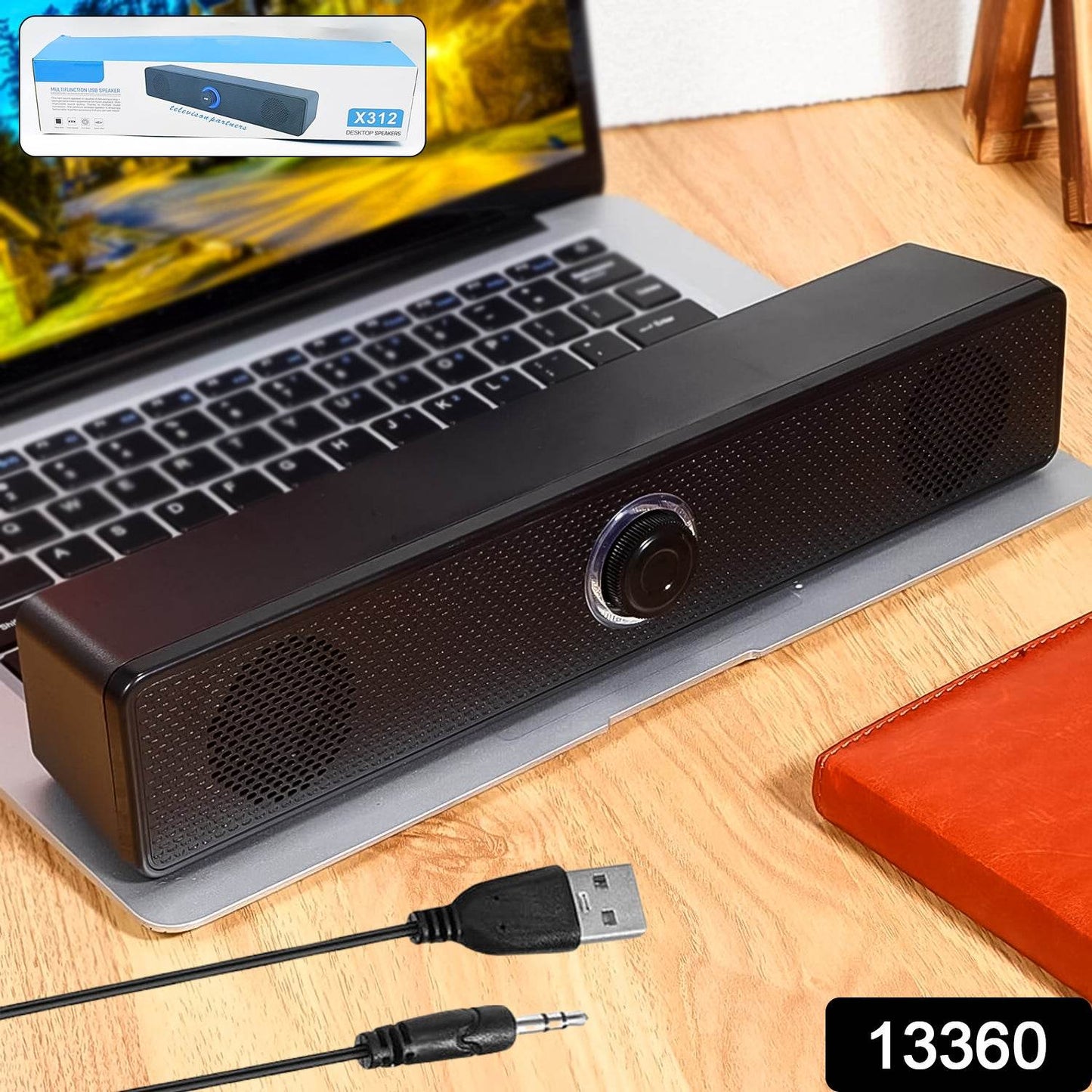 Desktop Computer Speaker Wired Plug And Play Usb Powered Speaker - warehousetech13
