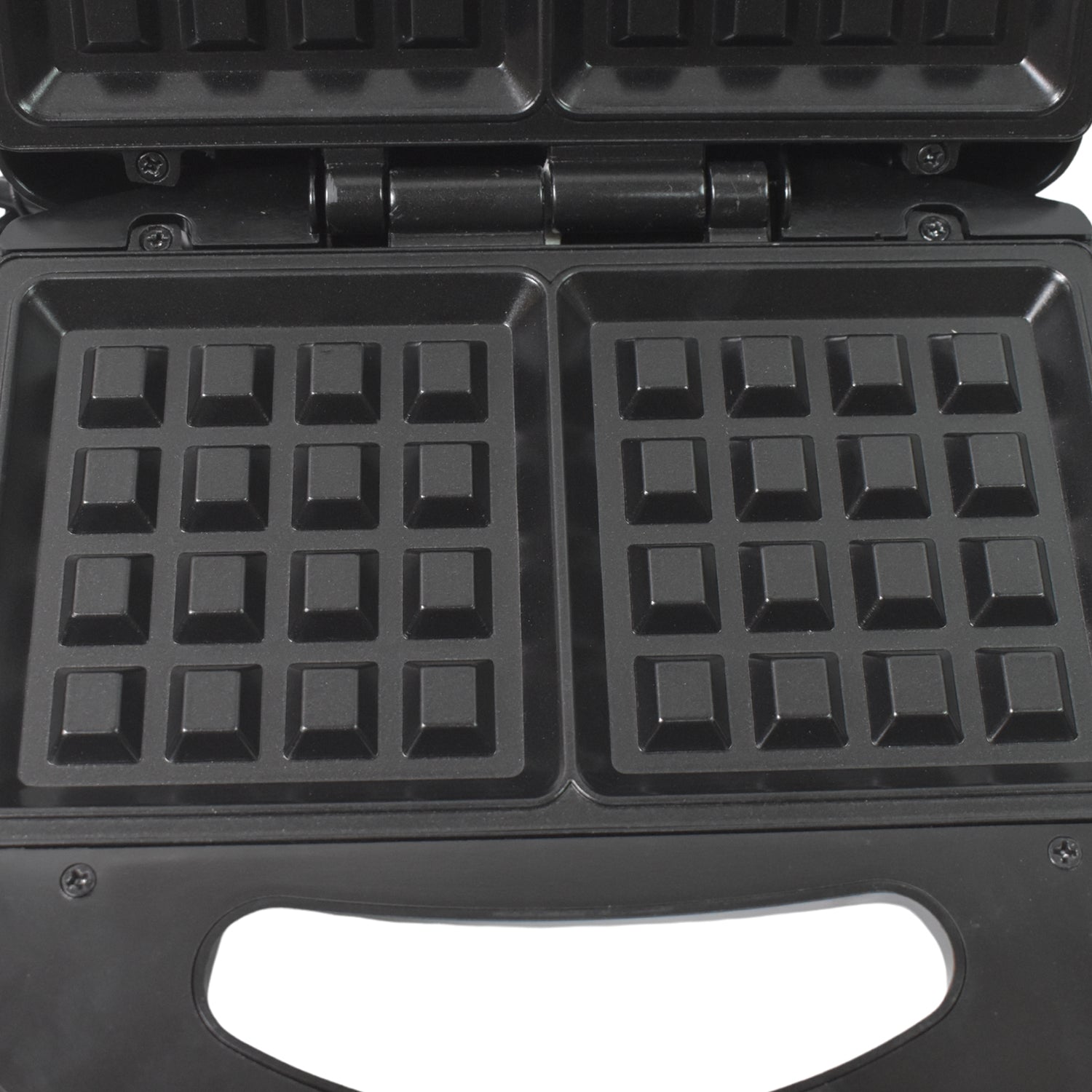 Waffle Maker Makes 2 Square Shape Waffles With Indicator Lights - warehousetech13