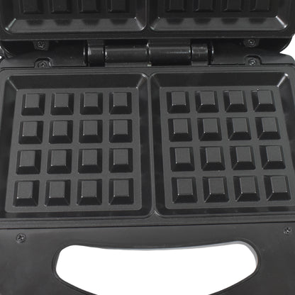 Waffle Maker Makes 2 Square Shape Waffles With Indicator Lights - warehousetech13