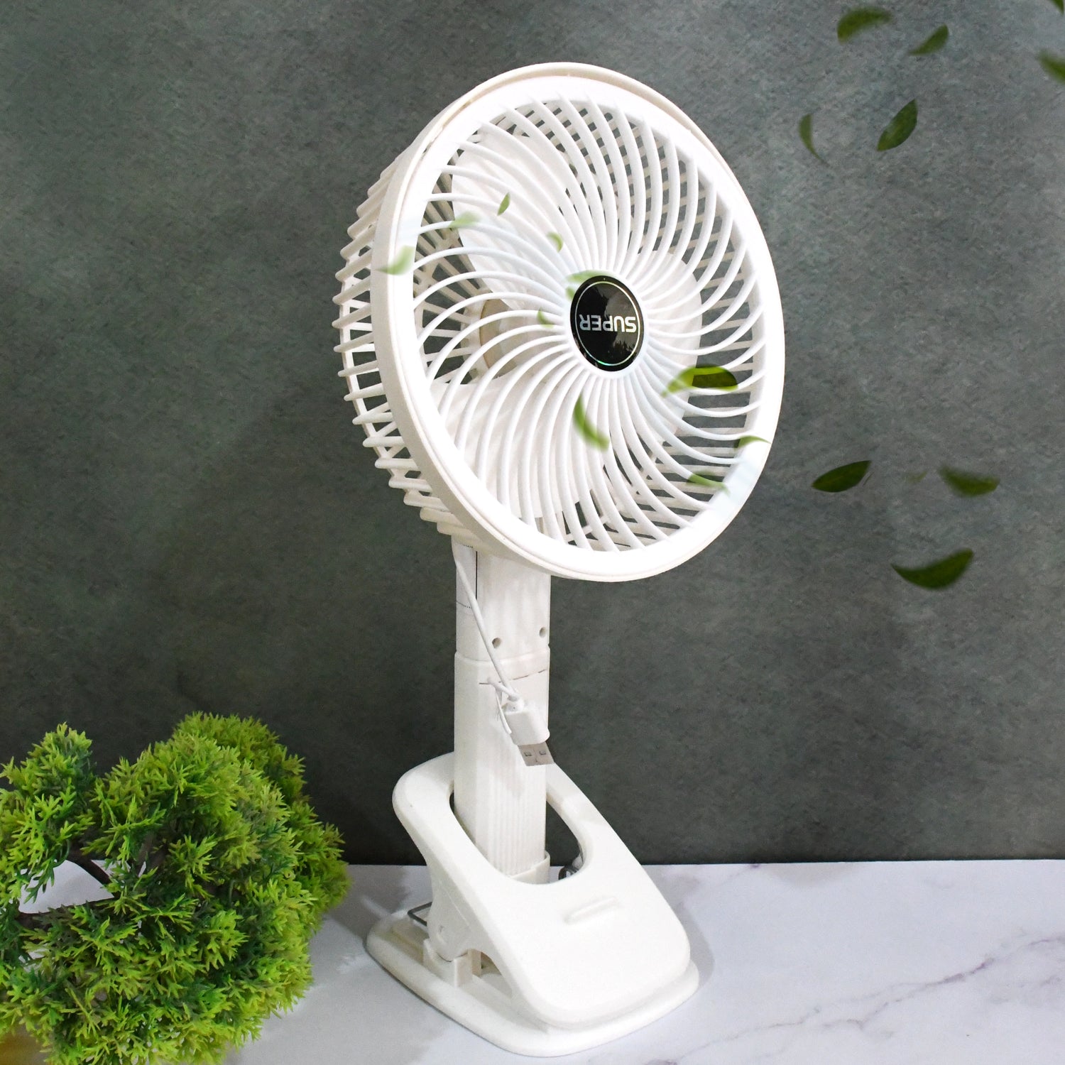 Multifunctional Usb Desk Fan Clipped Fan (1 Pc With Brown Box) - warehousetech13