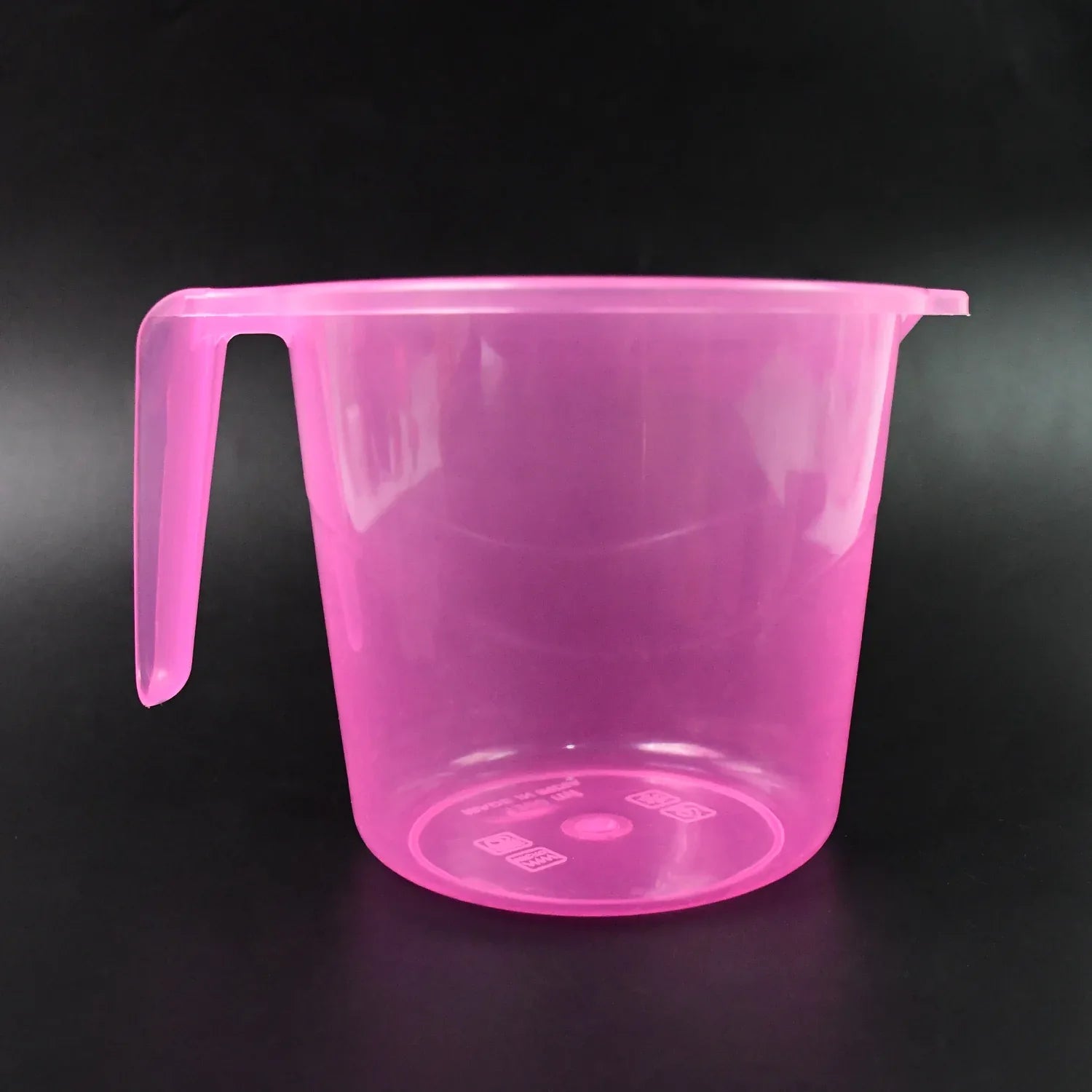 Plastic Round Transparent Bath Water Mug (1 Pc 1200 Ml Mix Color) - warehousetech13