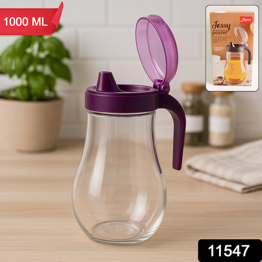 Apex Jessy Oil And Juice Pourer Dispenser Bottle Approx 1000ml (1 Pc) - warehousetech13