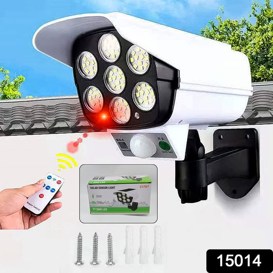 Solar Light Outdoor Motion Sensor Security Camera Shaped Dummy Wall Lamp (1 Pc) - warehousetech13