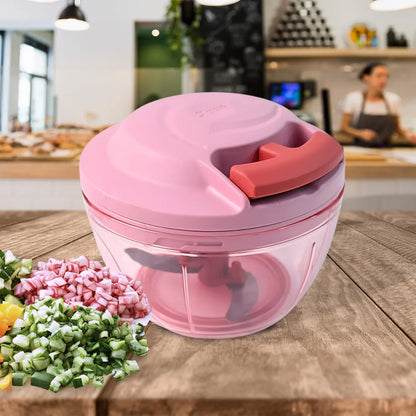 Triple Stainless Steel Blades And Hand-pull Vegetable Chopper(Power-x) - warehousetech13