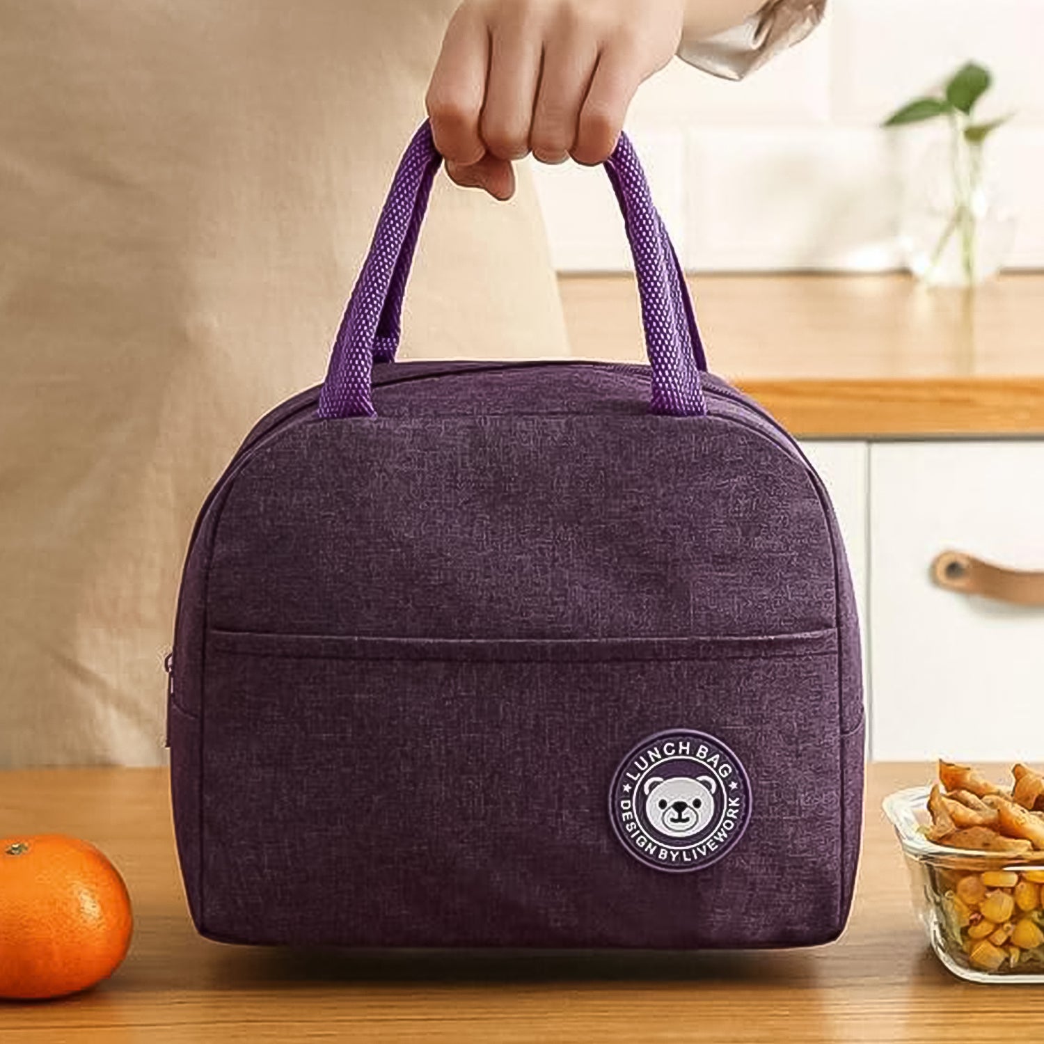 Lunch Box Bag Insulated With Zipper (1 Pc) - warehousetech13